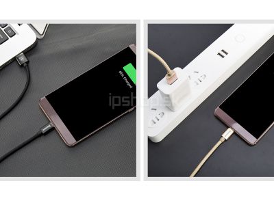 BASEUS Quick Charge Halo Data Cable 5A - textiln nabjac kbel USB-C s funkciou rchleho nabjania (1m)