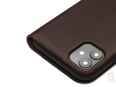 QIALINO Business Leather Wallet Book (hned) - Luxusn koen puzdro pre Apple iPhone 11