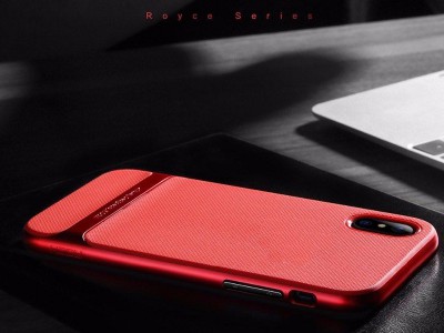Rock Royce TPU Case Black/Red (ierno-erven) - Luxusn ochrann kryt na Apple iPhone XS Max