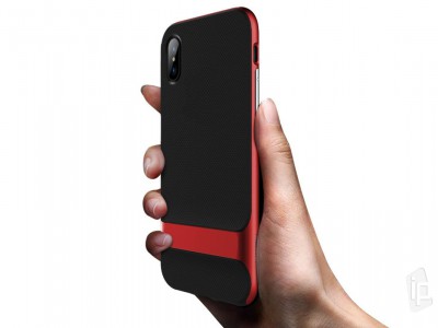 Rock Royce TPU Case Black/Red (ierno-erven) - Luxusn ochrann kryt na Apple iPhone XS Max