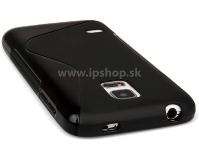Ochrann gelov/gumov kryt (obal) Black Wave (ern) pro Samsung Galaxy S5 Mini **AKCIA!!