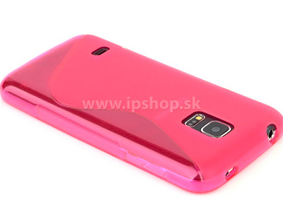 Ochrann gelov kryt (obal) Pink Wave (ruov) pre Samsung Galaxy S5 Mini **AKCIA!!