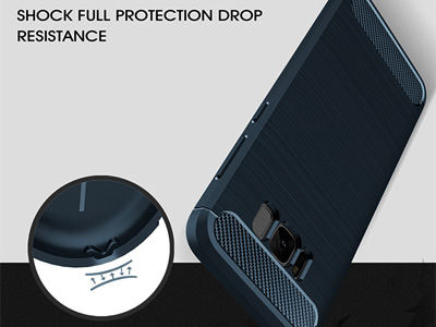 Fiber Armor Defender Navy Blue (modr) - odoln ochrann kryt (obal) na Samsung Galaxy S8