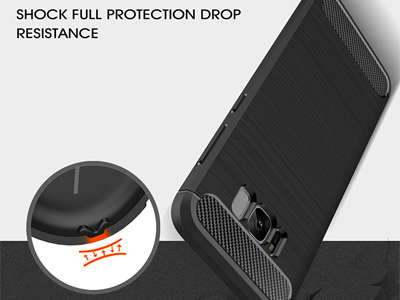 Fiber Armor Defender Black (ern) - odoln ochrann kryt (obal) na Samsung Galaxy S8 Plus