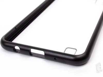 Magnetic Shield Black (ierny) - Magnetick kryt s tvrdenm sklom na Samsung Galaxy A10