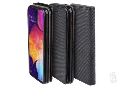 Fiber Folio Stand Black (�ierne) - Flip puzdro na Samsung Galaxy A20s