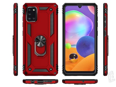 Fusion Ring Armor (�erven�) - Odoln� kryt (obal) na Samsung Galaxy A31