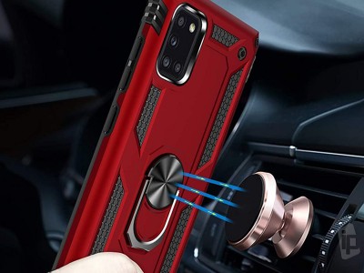 Fusion Ring Armor (�erven�) - Odoln� kryt (obal) na Samsung Galaxy A31