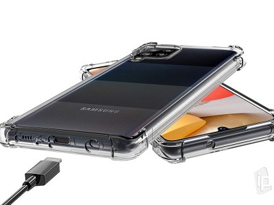 Shock Absorber Clear (ry) - Ochrann kryt (obal) na Samsung Galaxy A42 5G