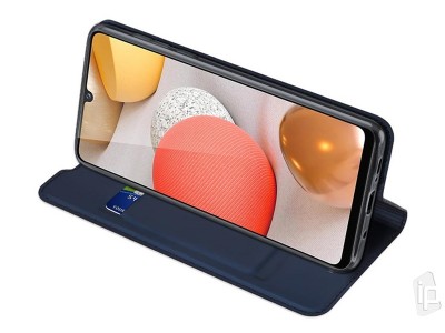 Luxusn� Slim Fit puzdro (tmavomodr�) pre Samsung Galaxy A42 5G