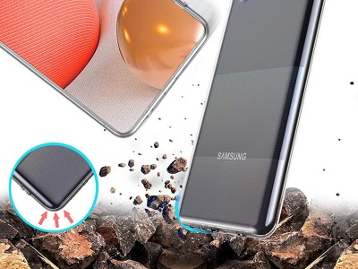 Ochrann kryt (obal) TPU Ultra Slim Clear (ry) na Samsung Galaxy A42 5G **AKCIA!!
