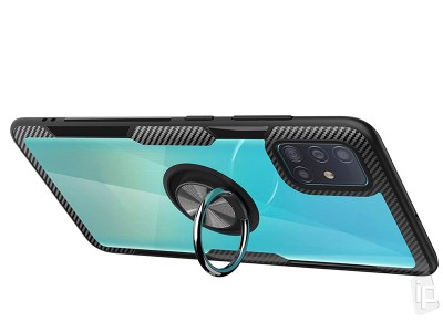 Carbon Ring Defender (ierny) - Odoln kryt (obal) na Samsung Galaxy A51