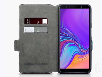 Peaenkov puzdro Slim Wallet pre Samsung Galaxy A7 2018 - modr