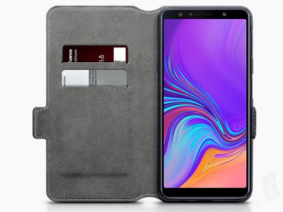 Peaenkov puzdro Slim Wallet pre Samsung Galaxy A7 2018 - ierne
