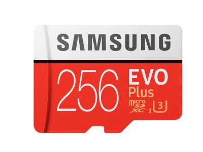 Samsung microSDXC karta Evo Plus 256GB 100MB/s Class 10 UHS-I U3 + adaptr