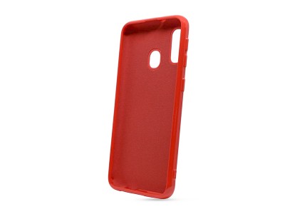 Liquid Silicone Cover Red (erven) - Ochrann kryt (obal) na Samsung Galaxy A20e