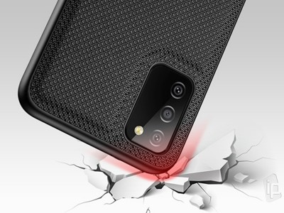 Fino Nylon Shield (ierny) - Ochrann kryt (obal) pre Samsung Galaxy A02s