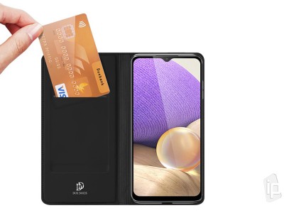 Luxusn� Slim Fit puzdro (modr�) pre Samsung Galaxy A02s