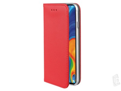 Fiber Folio Stand Red (erven) - Flip puzdro na Samsung Galaxy A02s