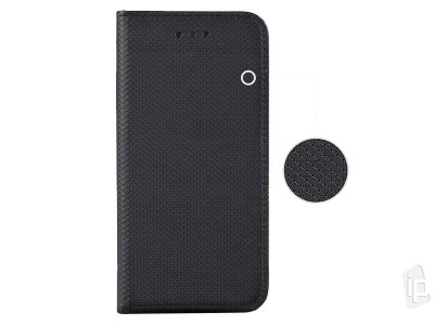Fiber Folio Stand Black (�ern�) - Flip pouzdro na Samsung Galaxy A02s