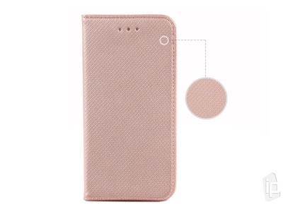 Fiber Folio Stand Pink (ruov) - Flip puzdro na Samsung Galaxy A02s