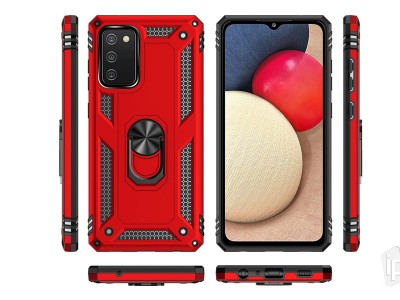 Fusion Ring Armor (�erven�) - Odoln� kryt (obal) na Samsung Galaxy A02s