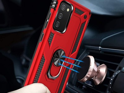 Fusion Ring Armor (�erven�) - Odoln� kryt (obal) na Samsung Galaxy A02s