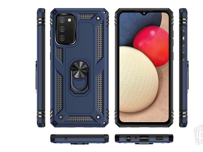 Fusion Ring Armor (modr�) - Odoln� kryt (obal) na Samsung Galaxy A02s