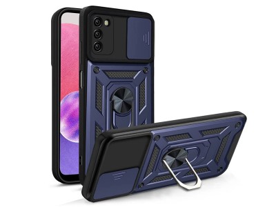 Fusion Ring Camshield II – Ochranný kryt s ochranou kamery pro Samsung Galaxy A03s (modrý)