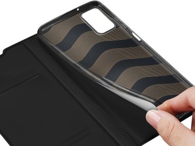 Luxusn Slim Fit puzdro (ierna) pre Samsung Galaxy A03s