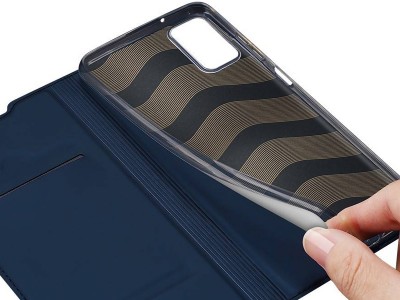 Luxusn� Slim Fit puzdro (modr�) pre Samsung Galaxy A03s