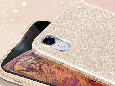 TPU Glitter Case (zlat) - Ochrann kryt s trblietkami pro Samsung Galaxy A03S