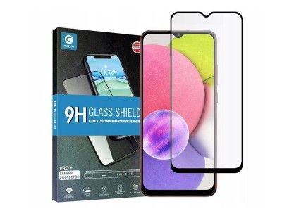 Mocolo Glass Shield – 2x 2.5D Ochranné sklo pre Samsung Galaxy A03s (čierne)
