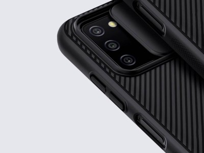 Nillkin CamShield Pro (�ern�) - Plastov� kryt (obal) s ochranou kamery na Samsung Galaxy A03s