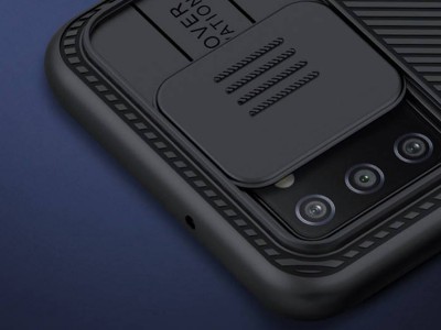 Nillkin CamShield Pro (�ern�) - Plastov� kryt (obal) s ochranou kamery na Samsung Galaxy A03s