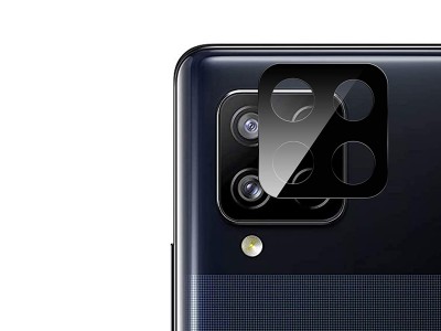 Camera Lens Protector (ern) - 1x Ochrann sklo na zadn kameru pro Samsung Galaxy A12 / A12 5G