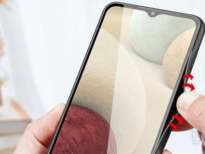 Fino Nylon Shield (�ierny) - Ochrann� kryt (obal) pre Samsung Galaxy A12 / A12 5G / M12