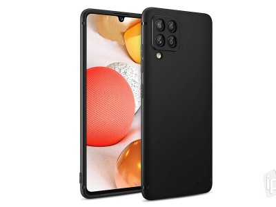 TPU Matte Black (černý) - Ochranný kryt s ochranou kamery pro Samsung Galaxy A12 / A12 5G