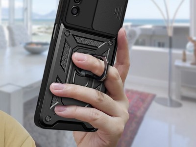 Fusion Ring Camshield II � Ochrann� kryt s ochranou kamery pre Samsung Galaxy A13 5G (�erven�) **AKCIA!!