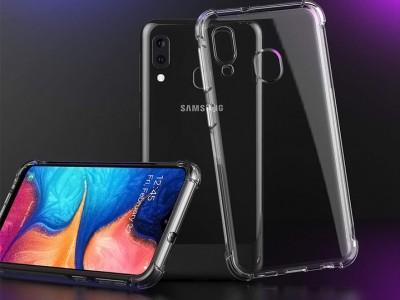 Shock Absorber Clear (ry) - Odoln kryt (obal) na Samsung Galaxy A20e