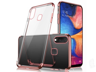Glitter Series Pink (ruov) - Ochrann kryt (obal) na Samsung Galaxy A20e