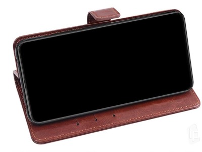 Elegance Stand Wallet Black (ern) - Penenkov pouzdro na Samsung Galaxy A20e