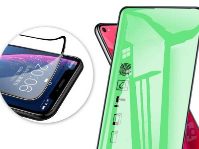 3D Keramick� sklo (f�lia) pre Samsung Galaxy A20s (�ierne)