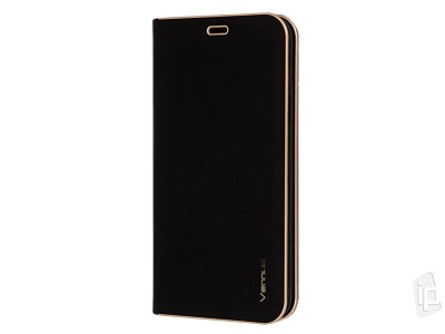 Venus Flip Stand Black (čierne) - Otváracie puzdro na Samsung Galaxy A20s