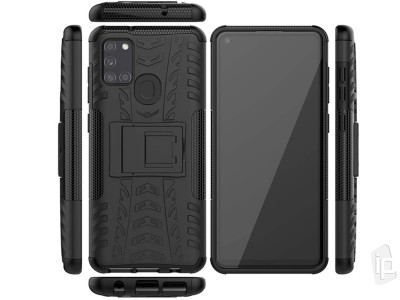 Spider Armor Case (ierny) - Odoln ochrann kryt (obal) na Samsung Galaxy A21S