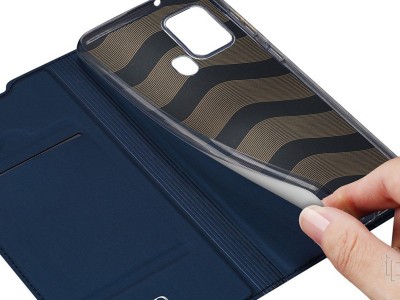 Luxusn Slim Fit puzdro (modr) pre Samsung Galaxy A21S