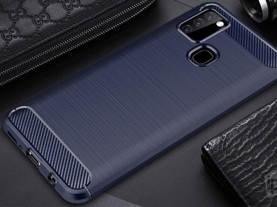 Fiber Armor Defender Blue (modr) - Odoln ochrann kryt (obal) na Samsung Galaxy A21S