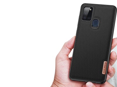 Fino Nylon Shield (�ierny) - Ochrann� kryt (obal) pre Samsung Galaxy A21S