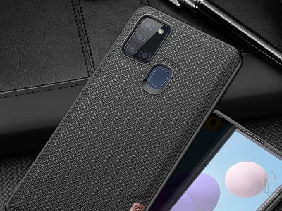 Fino Nylon Shield (�ierny) - Ochrann� kryt (obal) pre Samsung Galaxy A21S