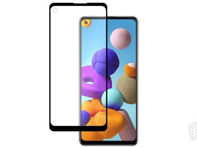 MyScreen 2.5D Full Glue Tempered Glass (�ierne) - Tvrden� sklo na cel� displej na Samsung Galaxy A21S